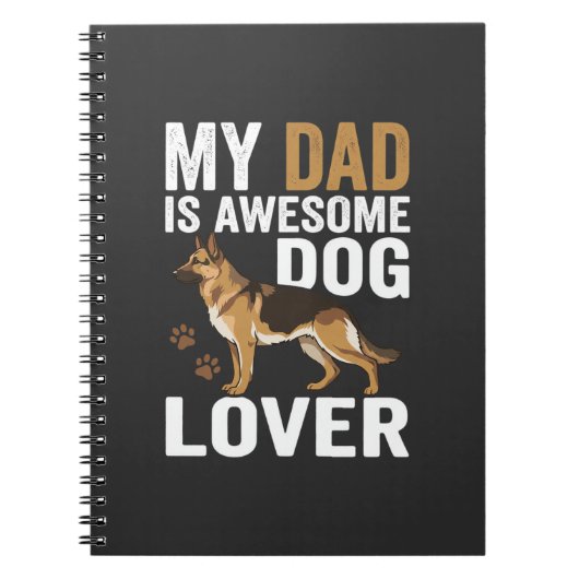 Carnet Papa amateur de chien est formidable (Devant)