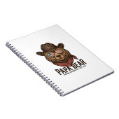 Carnet Papa Bear Cowboy Bear Patriotic Vintage Vector Des (Côté Droit)