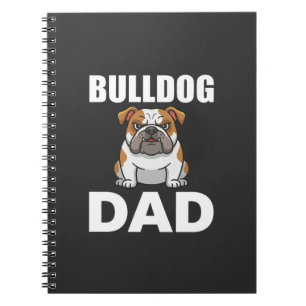 Carnet Papa Bouledogue Dessin Animé Amateur de Chien