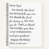 Carnet papa d'anniversaire heureux (Devant)