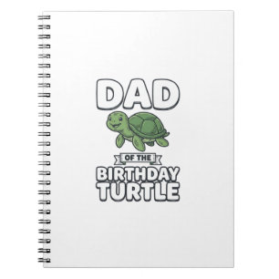 Carnet Papa de la tortue d'anniversaire Création drôle de