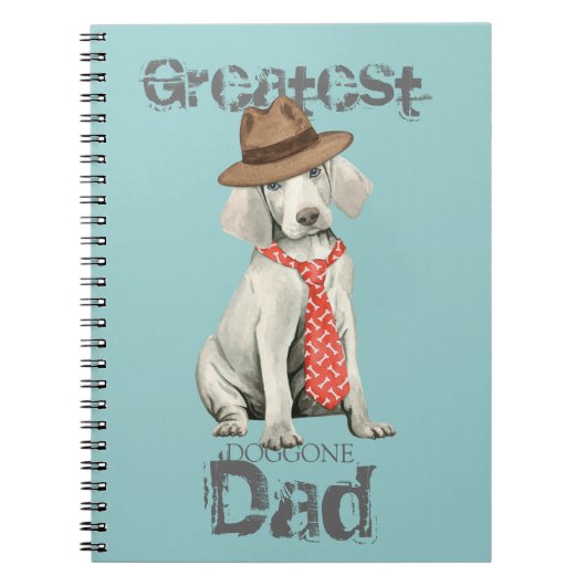 Carnet Papa de Weimaraner (Devant)