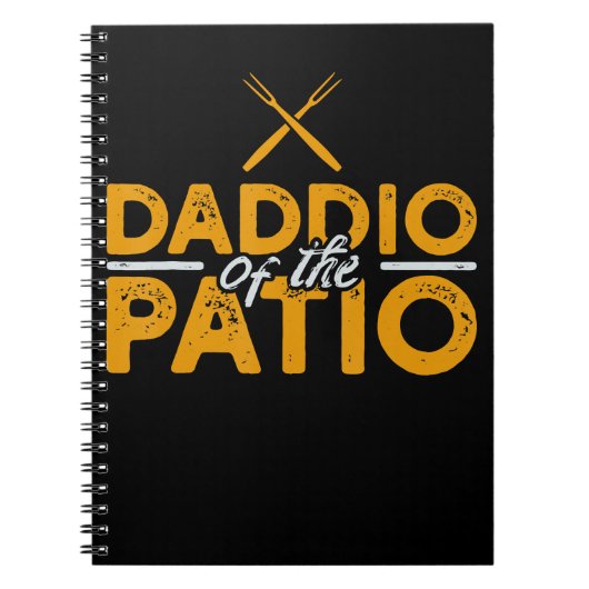 Carnet Papa du patio drôle Grill BBQ (Devant)