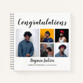 Carnet Papa fier moderne | 5 Diplôme photo (Devant)