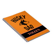 Carnet Papa Husky Personnalisé, Papa Chien (Côté Droit)
