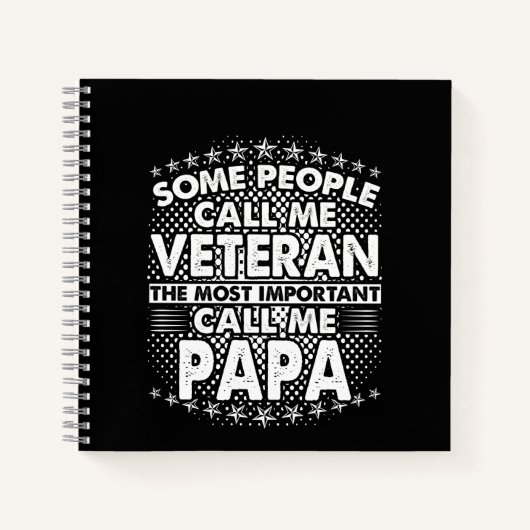 Carnet Papa vétéran (Devant)