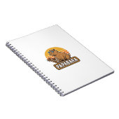 Carnet PAPABARA Conception Vectorielle Papa Capybara Rétr (Côté Droit)