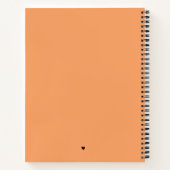 Carnet Papaya Orange Mariage Plans (Dos)