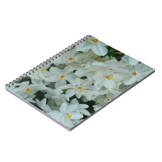Carnet Paperwhite Narcissus Fleurs blanches délicates (Côté gauche)