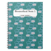 Carnet Papeterie de collège Personnaliser de rétro rose (Devant)