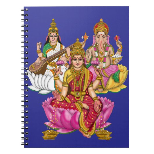 Carnet Papeterie Lakshmi Ganesha (Devant)