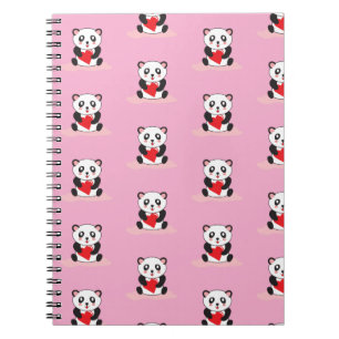 Carnet papeterie scolaire pour enfants de panda mignon ka