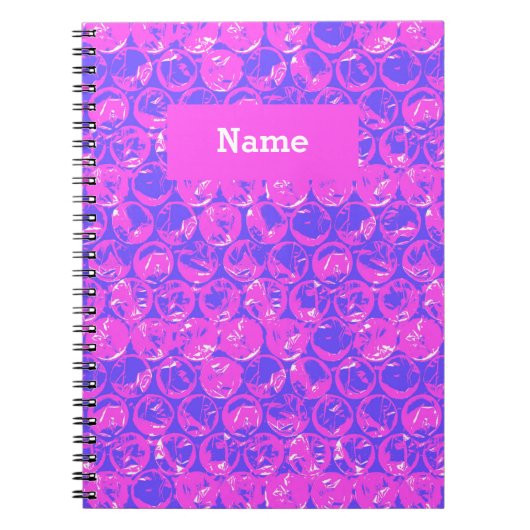 Carnet Papier à bulle d'art pop (Devant)