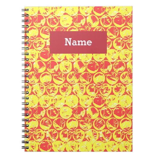 Carnet Papier à bulle d'art pop (Devant)