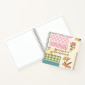 Carnet Papier à gratter style Girly rétro arrière - plan (Intérieur)