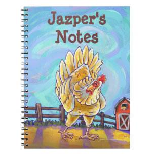 Carnet Papier à lettres au poulet