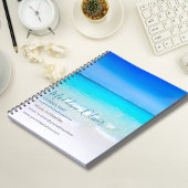 Carnet Papier à lettres de contact d'affaires bord de mer