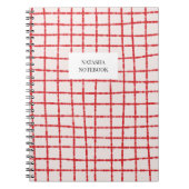 Carnet Papier à lettres Motif en rouge gras (Devant)