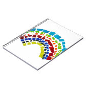 Carnet Papier arc en ciel (Côté gauche)