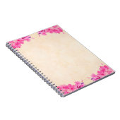 Carnet Papier arrière - plan fleuri (Côté Droit)