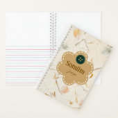 Carnet Papier artisanal personnalisé arrière - plan de te (À l'intérieur)