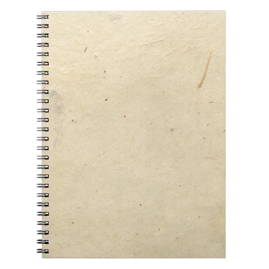 Carnet Papier blanc gris fait main (Devant)