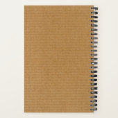 Carnet Papier Carton Ondulé Brun Monogramme Classique (Verso)