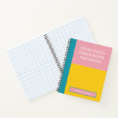 Carnet Papier croisé moderne rose personnalisé (Intérieur)