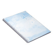 Carnet papier d'aquarelle bleu Arrière - plan (Côté Droit)