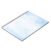 Carnet papier d'aquarelle bleu Arrière - plan (Côté gauche)