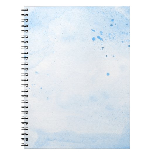 Carnet papier d'aquarelle bleu Arrière - plan (Devant)