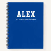 Carnet Papier de calligraphie personnalisé de maternelle (Devant)