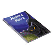 Carnet Papier de chat noir cool (Côté Droit)