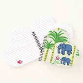 Carnet papier d'éléphants et de canne à sucre (Intérieur)