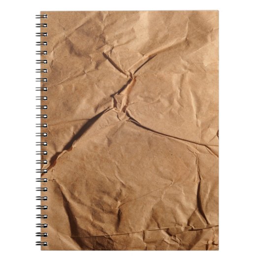 Carnet Papier d'emballage Recyclé. Texture. (Devant)