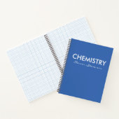 Carnet Papier graphique de chimie bleue personnalisée (Intérieur)