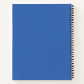 Carnet Papier graphique de chimie bleue personnalisée (Dos)
