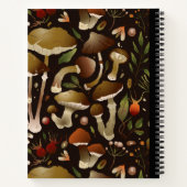 Carnet Papier graphique en champignon Composition spirale (Dos)