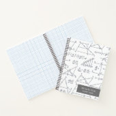 Carnet Papier graphique Motif des diagrammes mathématique (Intérieur)