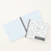 Carnet Papier graphique Motif des diagrammes mathématique (Intérieur)
