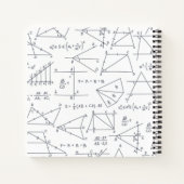 Carnet Papier graphique Motif des diagrammes mathématique (Dos)