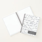 Carnet Papier graphique Motif des diagrammes mathématique (Intérieur)