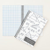Carnet Papier graphique Motif des diagrammes mathématique (À l'intérieur)