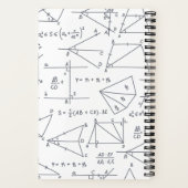 Carnet Papier graphique Motif des diagrammes mathématique (Verso)