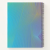 Carnet Papier graphique Motif Ombre rose personnalisé (Dos)