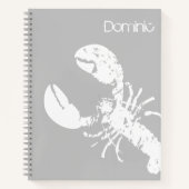 Carnet Papier gris clair et blanc (Devant)