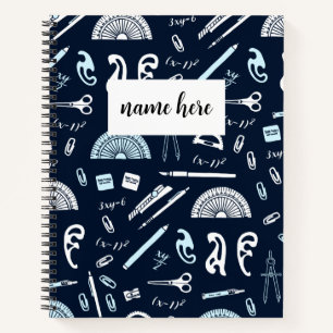 Carnet papier mathématique personnalisé