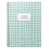 Carnet Papier Motif classique bleu et blanc (Devant)