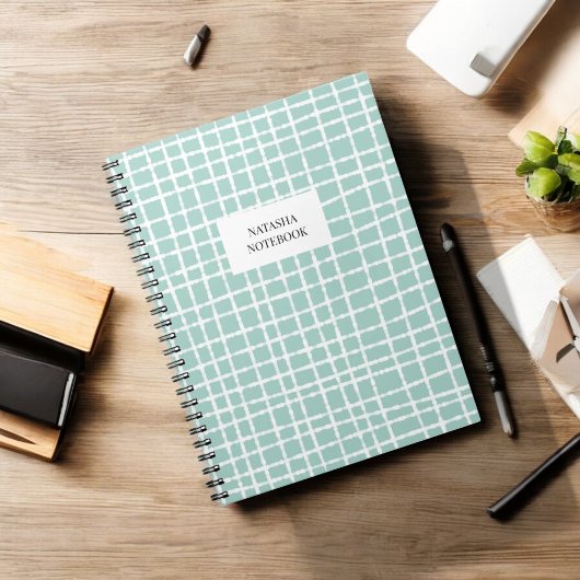 Carnet Papier Motif classique bleu et blanc