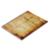 Carnet papier patiné (Côté gauche)